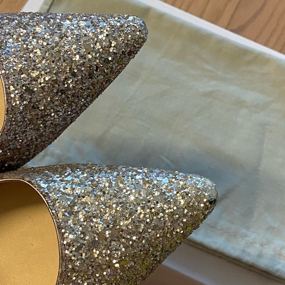 Jimmy Choo Romy 100 mm shaded coarse glitter pumps - Picture 10 of 16
